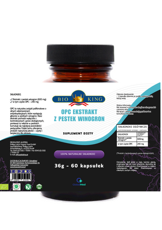OPC Ekstrakt z pestek winogron 60szt.