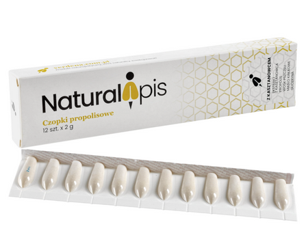Czopki propolisowe z ekstraktem kasztanowca Naturalapis 12 x 2 g