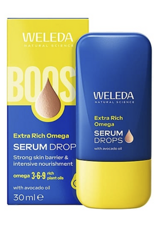 Weleda Odżywcze serum w kroplach z kwasami omega 30 ml | Omega-3-6-9 + olej z awokado | wzmocnienie bariery skóry