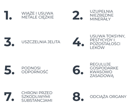 Zeolit DetoxPure 400 g – klinoptylolit, technologia PMA | oczyszczanie z metali ciężkich | wyrób medyczny