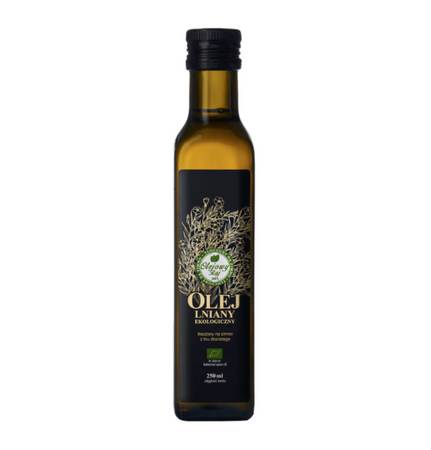 Olej lniany polski tłoczony na zimno 250ml EKO