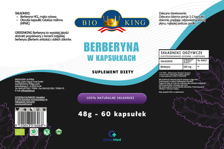 Berberyna w kapsułkach 60szt.