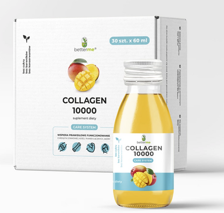 BetterMe Collagen 10000 – płynny kolagen rybi, 30 dni kuracji, 10 000 mg