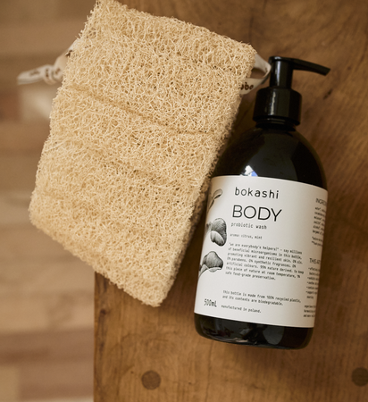 Bokashi BODY – probiotyczny żel pod prysznic 500 ml | bergamotka i mięta z buszu | neutralne pH
