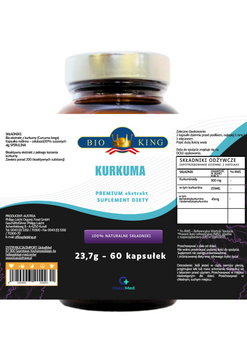 Organiczna kurkuma w kapsułkach 60szt.