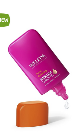 Weleda Serum w kroplach zmniejszające widoczność porów 30 ml | witamina C + E, ferment z żurawiny | wyrównuje koloryt