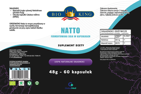 Natto fermentowana soja w kapsułkach 60szt.