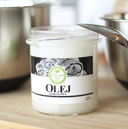 Naturalny olej kokosowy 340ml | 50% kwasu laurynowego | KupujZdrowe