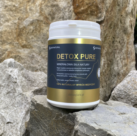 Zeolit DetoxPure 400 g – klinoptylolit, technologia PMA | oczyszczanie z metali ciężkich | wyrób medyczny