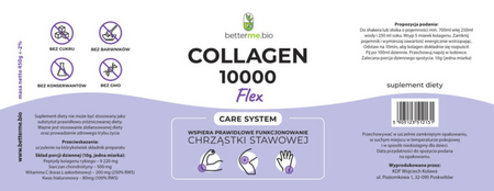 Collagen 10000 Flex 500 g – kolagen rybi, chondroityna, kwas hialuronowy