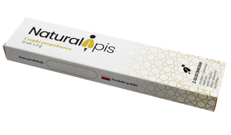 Czopki propolisowe z glistnikiem Naturalapis 12 x 2 g