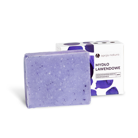 Mydło Lawendowe Naturalne w Kostce – ręcznie robione, wegańskie 100g 