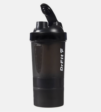 DrFit Bidon shaker zestaw wieloelementowy 500 ml 