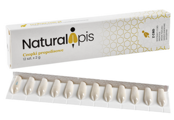 Czopki propolisowe z CBD Naturalapis 12 x 2 g