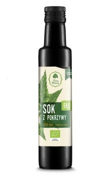 Sok z Pokrzywy EKO 250ml – Suplement diety, oczyszcza i wspiera stawy