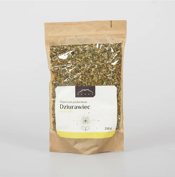 Dziurawiec Zwyczajny (Johaniskraut) – Ziele cięte 100% Naturalne wsparcie dla układu nerwowego i trawienia 250g