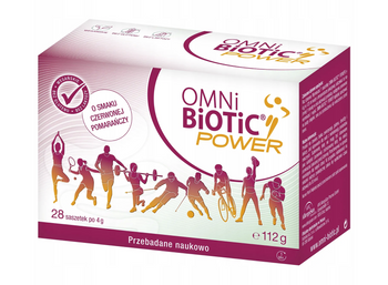 OMNi-BiOTiC® POWER – synbiotyk dla sportowców z magnezem 28 saszetek, 10 mld CFU