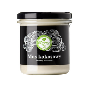 Mus kokosowy 100% naturalny – Olejowy Raj, bezglutenowy, bez cukru