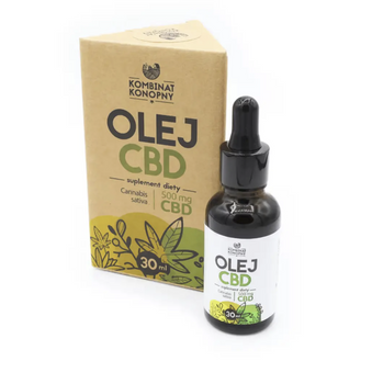 Naturalny olej CBD full spectrum 500 mg | Kombinat Konopny | 30 ml