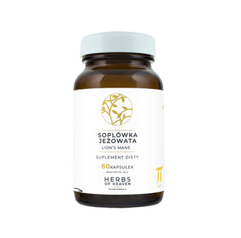 Soplówka jeżowata 400 mg (60 kapsułek) – ekstrakt 30% polisacharydów | Lion’s Mane