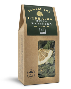 Herbatka Mięta z cytryną liofilizowana EKO 25 g – naturalna herbata ziołowa