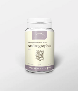 Andrographis ekstrakt 400 mg – 100 kapsułek wsparcie odporności, 10% andrografolidów
