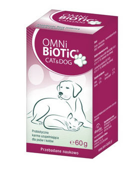 OMNi-BiOTiC® CAT & DOG — probiotyk dla psa i kota | stabilizacja flory jelitowej | 60 g / 28 saszetek