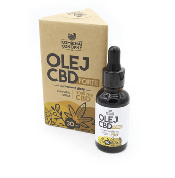Naturalny olej CBD full spectrum 1000 mg | Kombinat Konopny | 30 ml