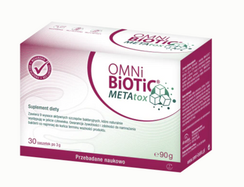 OMNi-BiOTiC® METAtox – synbiotyk wspierający metabolizm glukozy i lipidów 30 saszetek