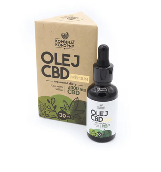 Naturalny olej CBD full spectrum 2000 mg | Kombinat Konopny | 30 ml
