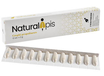 Czopki propolisowe z rokitnikiem Naturalapis 12 x 2 g