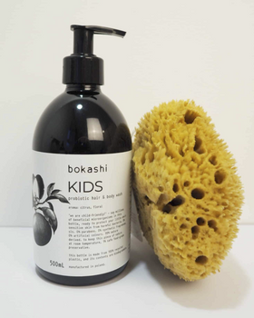 Bokashi Kids – probiotyczny szampon i żel 2w1 dla dzieci 500ml | łagodne mycie, neutralne pH