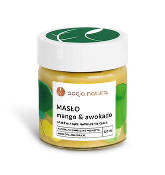 Masło Mango & Awokado 120ml orzeźwiające nawilżenie ciała, 100% naturalne, wegańskie