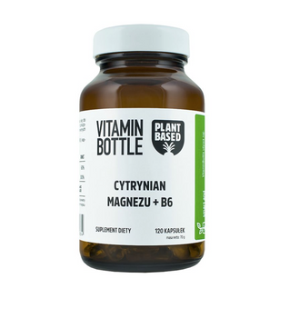 Cytrynian Magnezu + B6 120 kapsułek | wsparcie układu nerwowego i mięśni | KupujZdrowe.pl