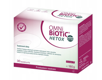 OMNi-BiOTiC® HETOX – synbiotyk jelito–wątroba, 30 saszetek