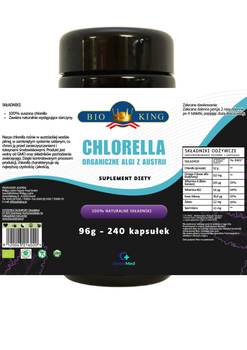 Chlorella organiczne algi z Austrii 240 kapsułek