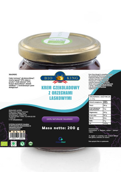 Krem czekoladowy z orzechami laskowymi 200g