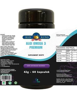Algi Omega 3 Premium 60 kapsułek 