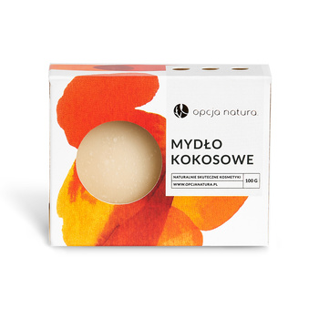Mydło kokosowe w kostce – naturalne, ręcznie robione metodą na zimno 100g