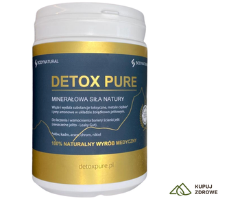 Zeolit DetoxPure 400 g – klinoptylolit, technologia PMA | oczyszczanie z metali ciężkich | wyrób medyczny
