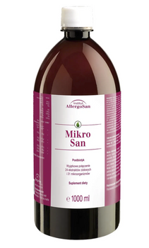 OMNi-BiOTiC® MikroSan – postbiotyk z 24 ziołami i 31 szczepami | 1000 ml | 3×10¹⁰ CFU/porcję