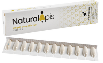 Czopki propolisowe z glistnikiem Naturalapis 12 x 2 g