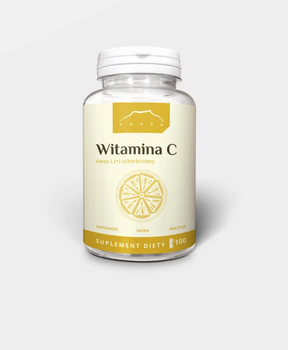 Witamina C kwas L-askorbinowy 100 kapsułek  | 800mg na stany zapalne i odporność | KupujZdrowe.pl
